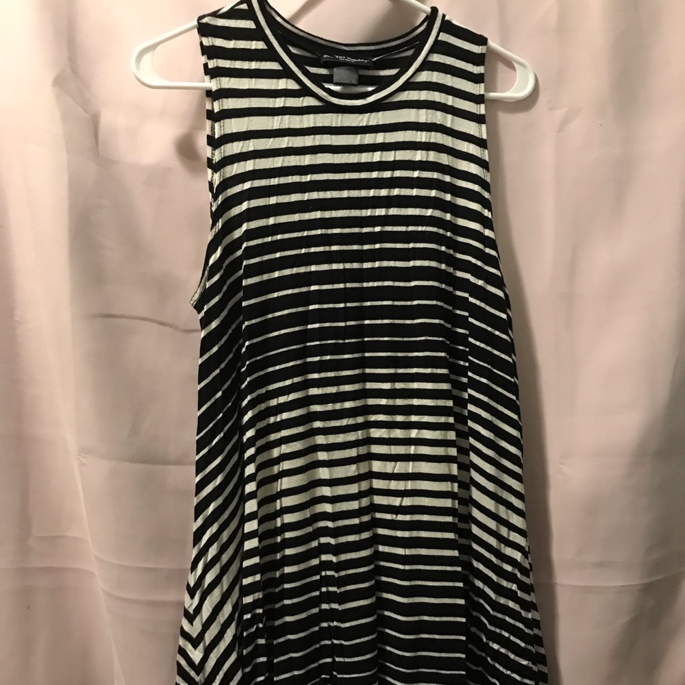 See You Monday Black & White Dress